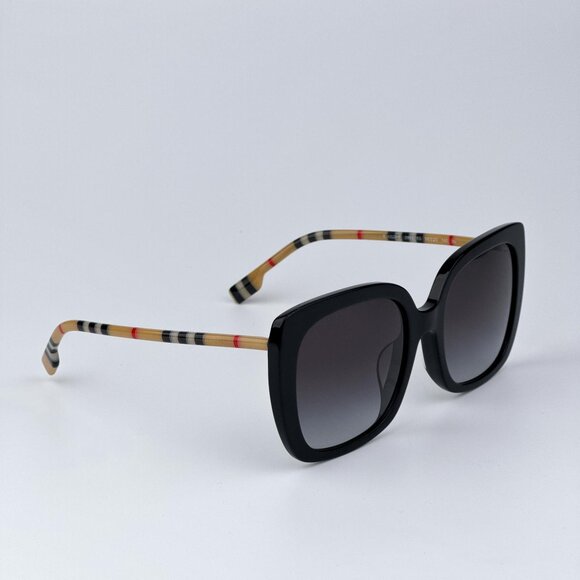 Burberry CAROLL BE4323F 38538G Women BRAND NEW Sunglasses Black Grey Gradient - Picture 5 of 12